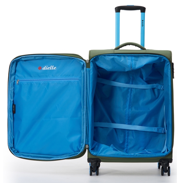 Bαλίτσα Μεσαία υφασμάτινη DIELLE 30/60 67x43x27/30 cm Πράσινο